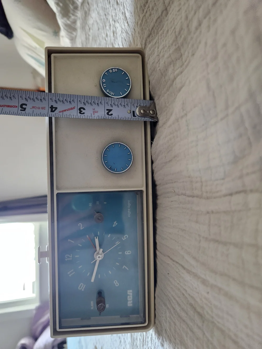 Blue Retro Rca Wall Clock - Vintage-Style Home Wall Decor